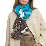 Frozen Mammoth And Fossil Print Scarf