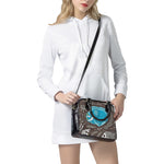 Frozen Mammoth And Fossil Print Shoulder Handbag