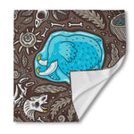 Frozen Mammoth And Fossil Print Silk Bandana