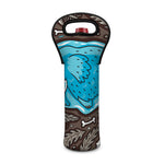 Frozen Mammoth And Fossil Print Single Neoprene Wine Tote