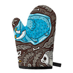 Frozen Mammoth And Fossil Print Single Oven Mitt