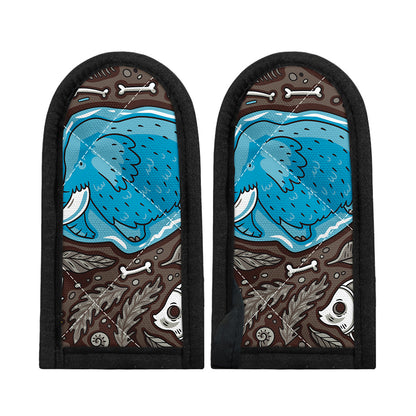 Frozen Mammoth And Fossil Print Skillet Handle Cover
