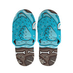 Frozen Mammoth And Fossil Print Slippers