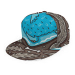 Frozen Mammoth And Fossil Print Snapback Cap
