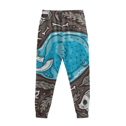 Frozen Mammoth And Fossil Print Sweatpants