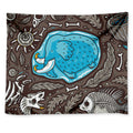 Frozen Mammoth And Fossil Print Tapestry