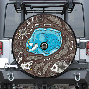 Frozen Mammoth And Fossil Print Tire Cover With Camera Hole