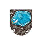 Frozen Mammoth And Fossil Print Toilet Lid Cover