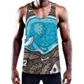 Frozen Mammoth And Fossil Print Men's Workout Tank Top