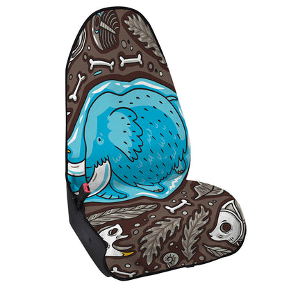 Frozen Mammoth And Fossil Print Waterproof Car Seat Cover