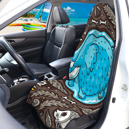 Frozen Mammoth And Fossil Print Waterproof Car Seat Cover