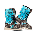 Frozen Mammoth And Fossil Print Winter Boots