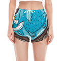 Frozen Mammoth And Fossil Print Women's Split Running Shorts