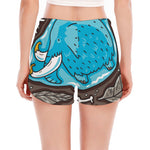 Frozen Mammoth And Fossil Print Women's Split Running Shorts