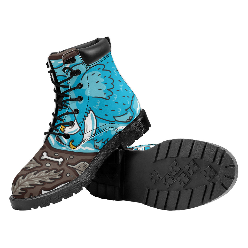 Frozen Mammoth And Fossil Print Work Boots