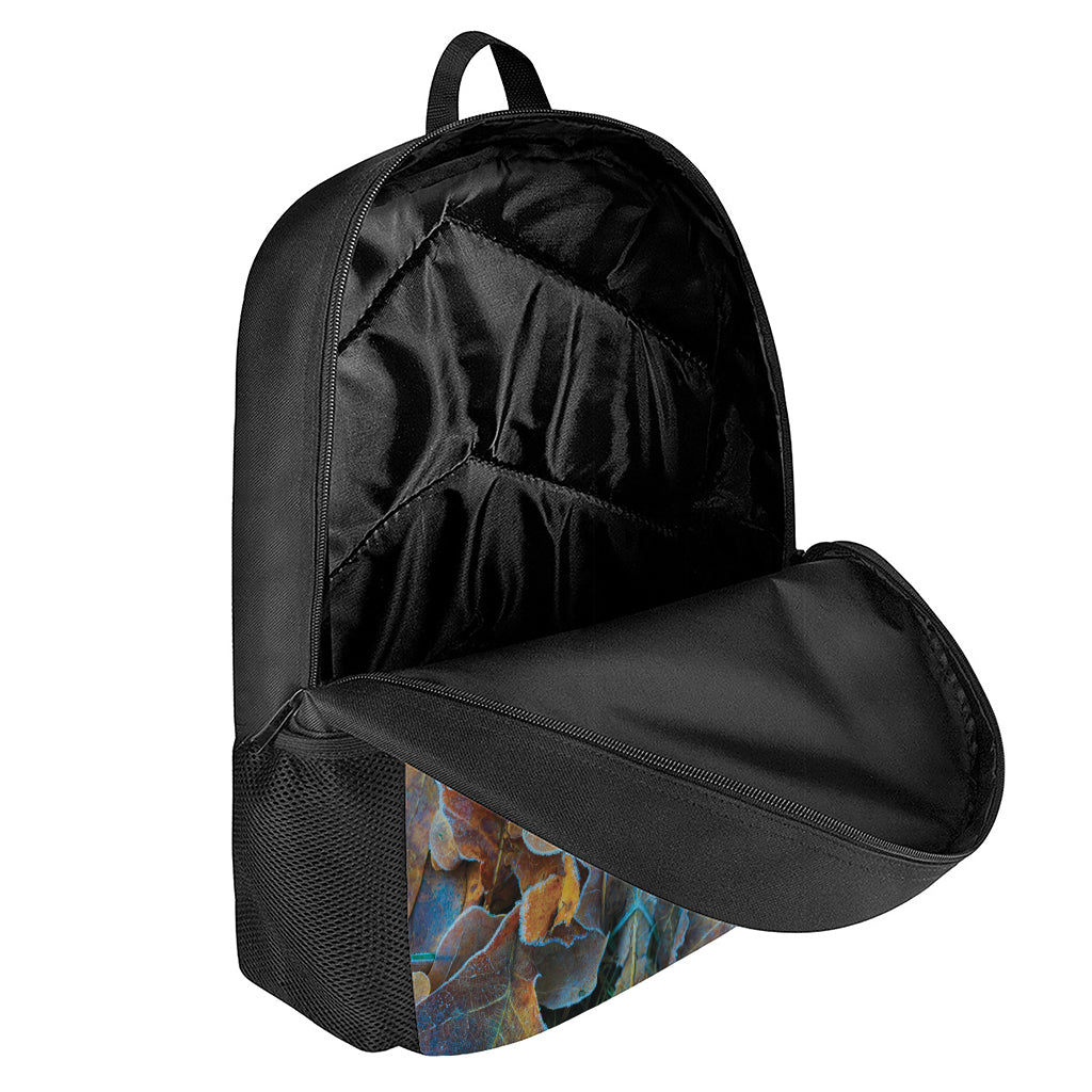 Frozen Oak leaf Print 17 Inch Backpack