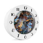 Frozen Oak leaf Print Alarm Clock