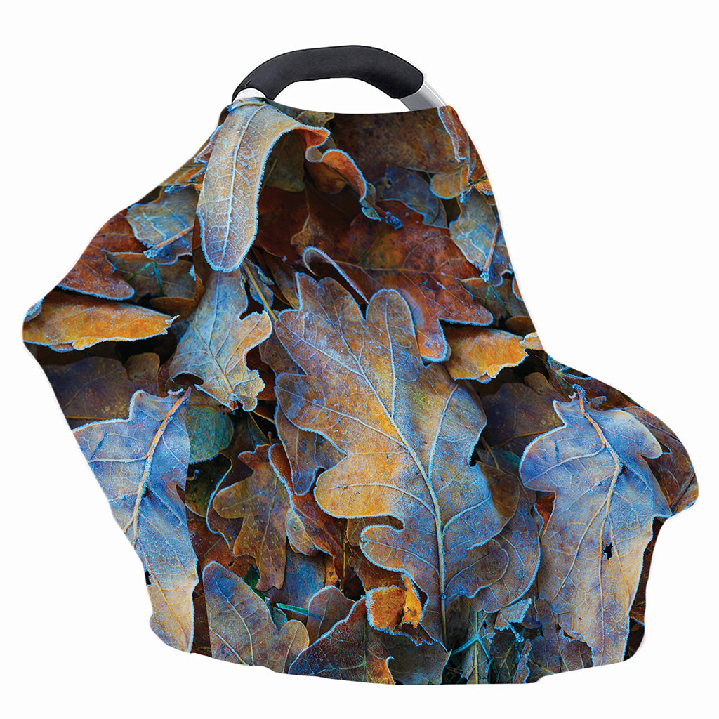 Frozen Oak leaf Print Baby Seat Cover