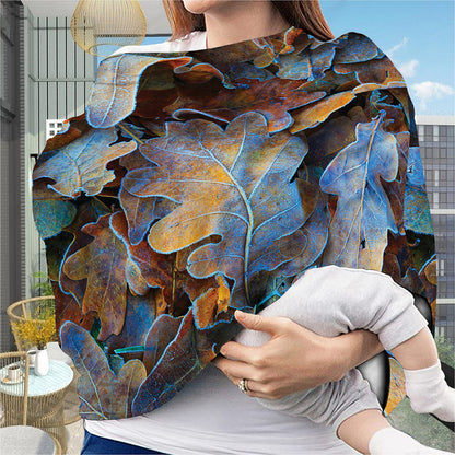 Frozen Oak leaf Print Baby Seat Cover