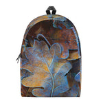 Frozen Oak leaf Print Backpack