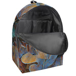 Frozen Oak leaf Print Backpack