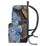 Frozen Oak leaf Print Backpack