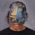 Frozen Oak leaf Print Baseball Cap