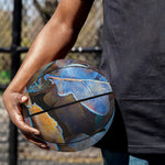 Frozen Oak leaf Print Basketball