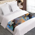 Frozen Oak leaf Print Bed Runner