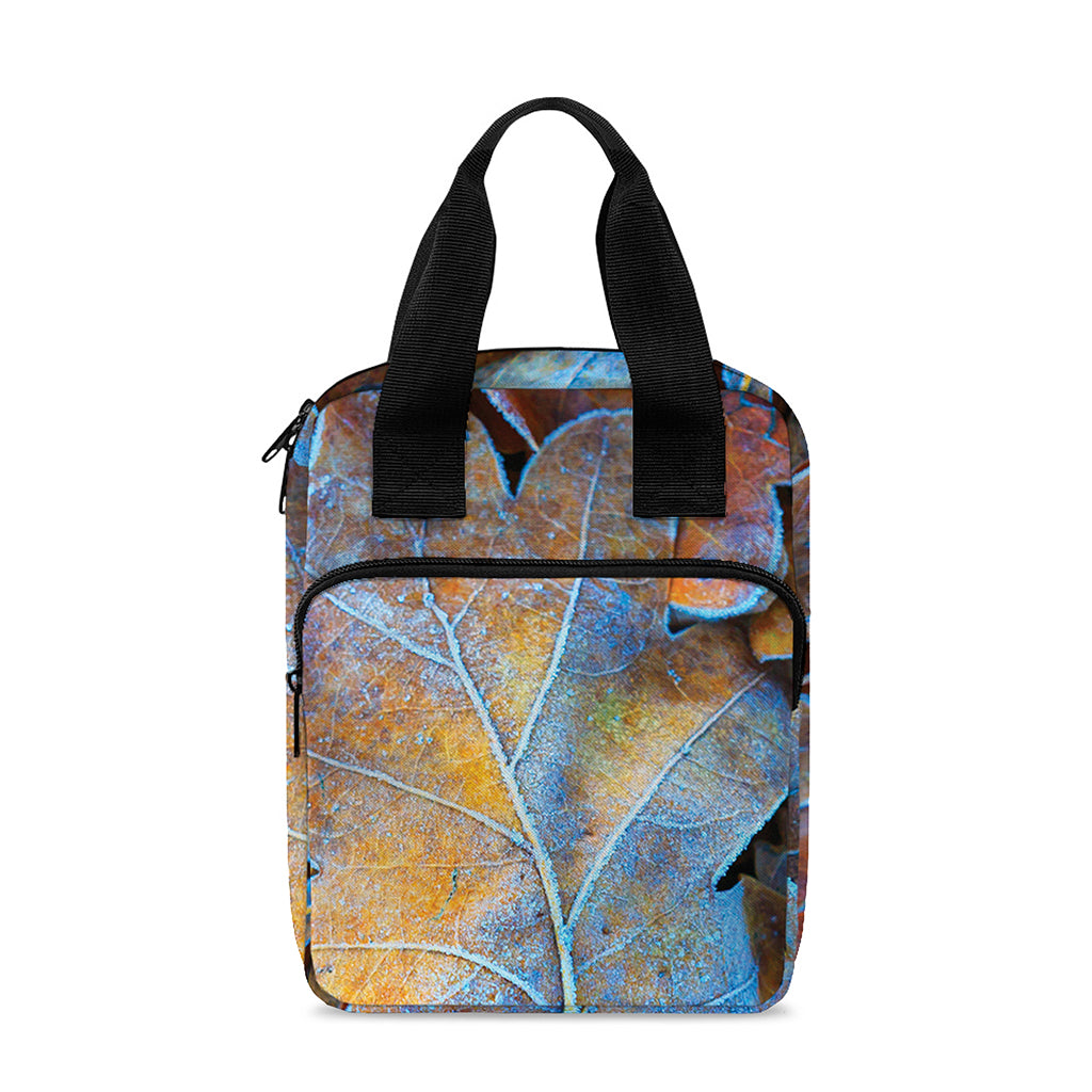 Frozen Oak leaf Print Bible Tote Bag