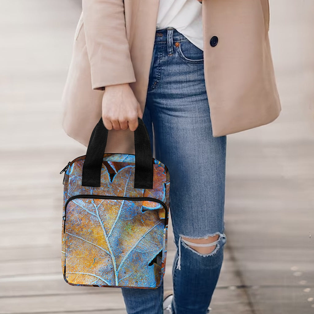 Frozen Oak leaf Print Bible Tote Bag