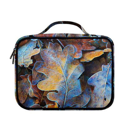 Frozen Oak leaf Print Briefcase Bible Bag