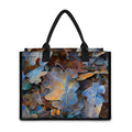 Frozen Oak leaf Print Canvas Tote Bag