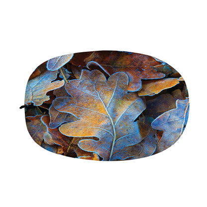 Frozen Oak leaf Print Car Side Mirror Covers