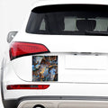 Frozen Oak leaf Print Car Sticker