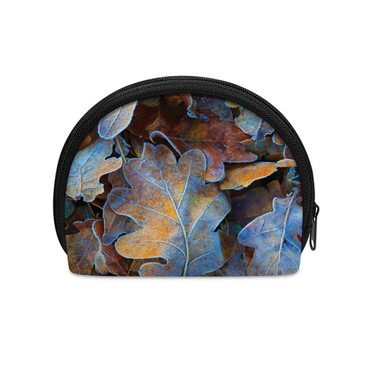 Frozen Oak leaf Print Coin Purse