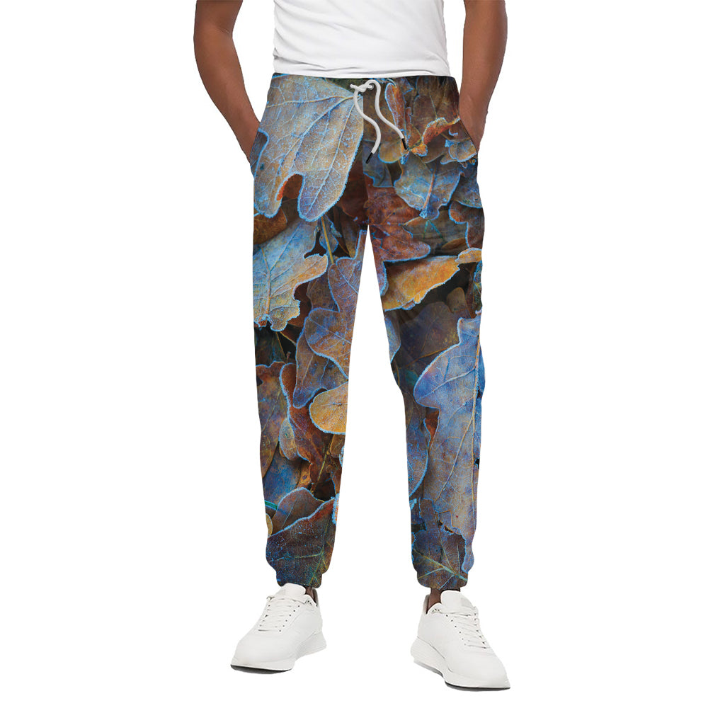 Frozen Oak leaf Print Cotton Pants