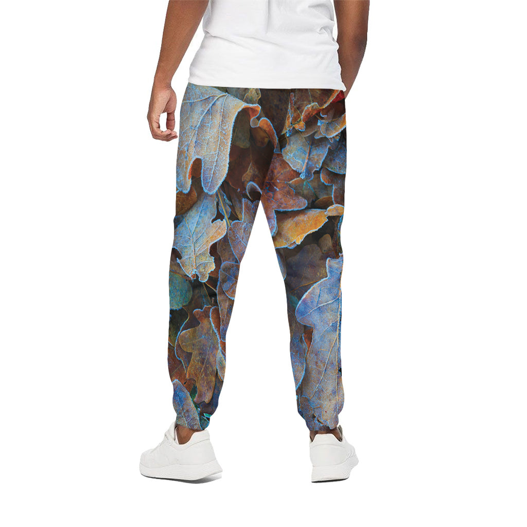 Frozen Oak leaf Print Cotton Pants