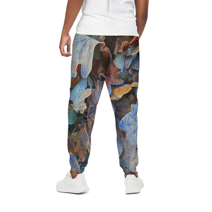 Frozen Oak leaf Print Cotton Pants