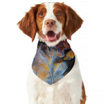 Frozen Oak leaf Print Dog Bandana
