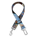 Frozen Oak leaf Print Dog Seat Belt