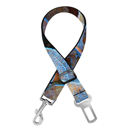 Frozen Oak leaf Print Dog Seat Belt