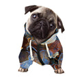 Frozen Oak leaf Print Dog Zip Up Hoodie