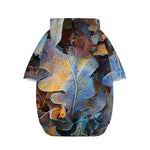 Frozen Oak leaf Print Dog Zip Up Hoodie