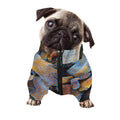 Frozen Oak leaf Print Dog Zip Up Jacket