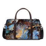Frozen Oak leaf Print Duffle Bag
