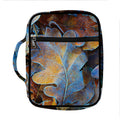 Frozen Oak leaf Print Front Pocket Bible Bag