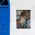 Frozen Oak leaf Print Garden Flag