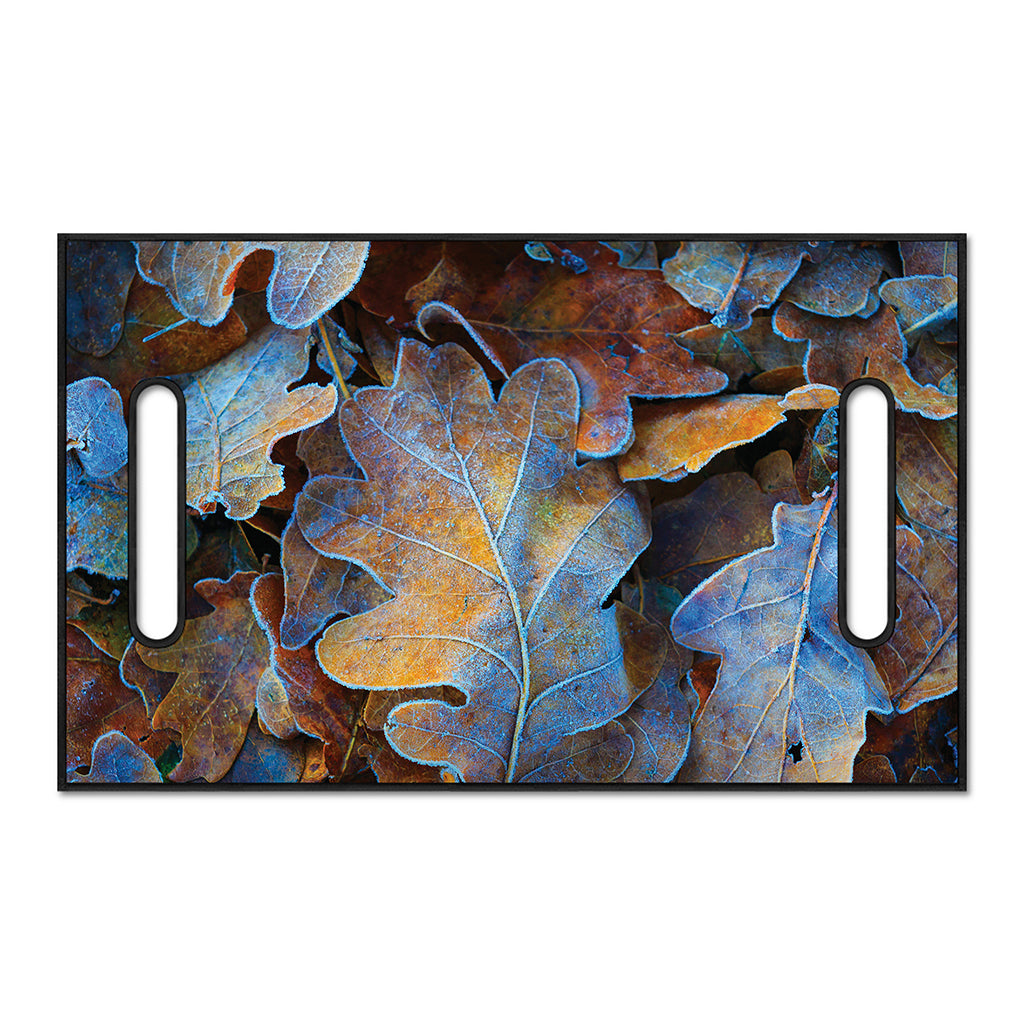 Frozen Oak leaf Print Golf Cart Seat Cover