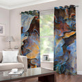 Frozen Oak leaf Print Grommet Curtains